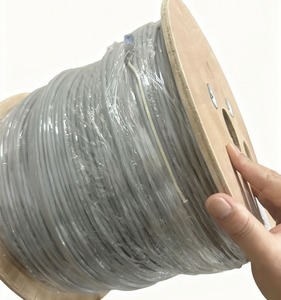 Câble à fibre optique FTTH 1 cœur Italie intérieur/extérieur, couleur grise, 500m 4.6mm double gaine G657A2, 1km 5.0mm câble de branchement fibre optique - Product Image 6
