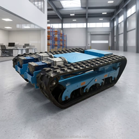 Châssis de base robotique industriel à chenilles, plateforme RC à chenilles pour le développement de robots de lutte contre les incendies et de sauvetage