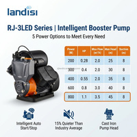 Pompe de surpression intelligente haute pression auto-amorçante en laiton à commande manuelle 1,5 CV pour eau propre et chauffe-eau