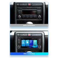 Autoradio Android 2DIN 7 Pouces pour Audi A4 B6 B7 S4 RS4 2002-2008 avec GPS CarPlay et Système Multimédia Audio Vidéo