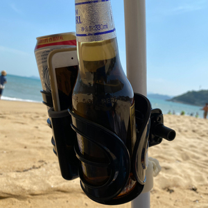 Porte-tasse de plage pliable, <span class=keywords><strong>pour</strong></span> plage, sable, soleil, parapluie, Tube avec fente <span class=keywords><strong>pour</strong></span> téléphone portable, fauteuil roulant, <span class=keywords><strong>pour</strong></span> voiture, café, thé, boisson - Product Image 6