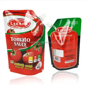 Kunststoff-Flüssigklebstoff-Spuckbeutel Chili-Soße Verpackungsbeutel für Tomatenketchup Quetschbeutel heiß füllbare Folienbeutel