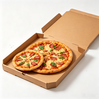 Boîte à pizza imprimée en couleur de qualité supérieure, boîte en carton ondulé personnalisée pour la restauration, vente en gros