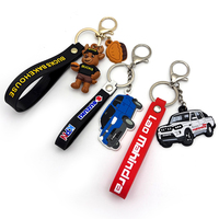 Vente en gros d'usine, porte-clés de voiture personnalisé pas cher, porte-clés personnalisé avec logo, porte-clés en caoutchouc PVC