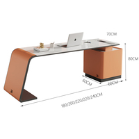 Bureau de direction ergonomique en L avec chargement sans fil, tiroir de rangement, surface en bois, céramique ou verre, luxe moderne, assemblé