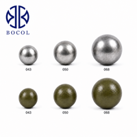 Billes d'aluminium solides en vrac, calibre 068, 17,27 mm, paintball, conformes RoHS, OEM, poids et couleur personnalisés