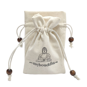 Sac à pain en lin 100% naturel NINGEN avec cordon en nylon, réutilisable, logo personnalisé, promotion, anti-poussière, pochette de rangement alimentaire - Product Image 2
