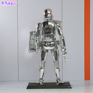 Di lusso moderno di grandi arti astratte scultura in resina statua decorazione per la casa di guerra a grandezza naturale in resina artigianato - Product Image 6