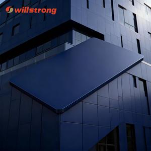 4mm A2 Fireproof Aluminum Composite Panel <b>ACP</b> Anti-Static Design Silver Metallic 20-Year Warranty for Modern Hotel <b>Cladding</b> - Product Image 3