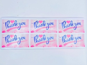 custom thank you sticker sheet - Product Image 4