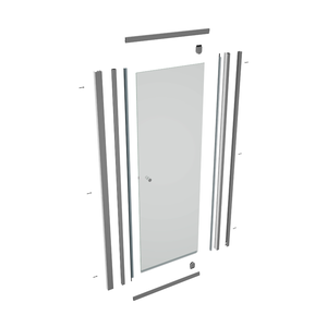 Puerta <span class=keywords><strong>de</strong></span> Ducha Pivotante <span class=keywords><strong>de</strong></span> <span class=keywords><strong>Aluminio</strong></span> Plateado al Mejor Precio, Mampara <span class=keywords><strong>de</strong></span> Ducha <span class=keywords><strong>de</strong></span> Vidrio <span class=keywords><strong>para</strong></span> Baño - Product Image 3