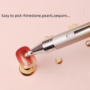 Outil de prélèvement de perles et cristaux pour ongles, stylo applicateur de strass, accessoires pour ongles en diamant, <span class=keywords><strong>crayon</strong></span> de cire pour strass - Product Image 2