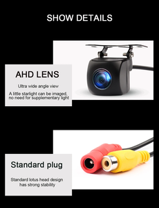 Araba dikiz kamera gece görüş geri otomatik park kamerası IP68 su geçirmez CCD LED oto geri görüş kamerası monitör HD görüntü - Product Image 4