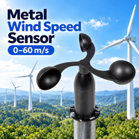 Anémomètre Coda CDF-10B en alliage d'aluminium avec résolution de 0,1 m/s et plage de température de -30 à 70 °C pour station météo
