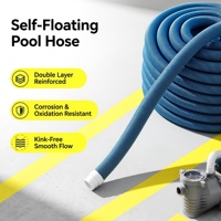 Tuyau d'aspiration flottant en PVC renforcé anti-écrasement ondulé pour nettoyeur de piscine