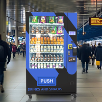 Distributeur automatique extérieur étanche pour aliments et boissons avec gestion cloud SDK, grande capacité, contrôle à distance