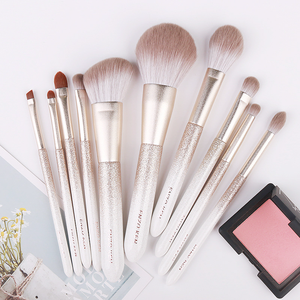 Set Completo de Brochas de Maquillaje, Diseño Moderno, Pelo Sintético <span class=keywords><strong>Super</strong></span> Suave, 10 Piezas, para Rostro, Corrector y Delineador de Ojos - Product Image 1