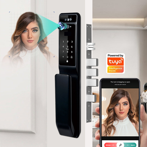ANG Luxury <strong>Camera</strong> Door Lock Fingerprint Password Fully Automatic Tuya Wifi <strong>Face</strong> Lithium Battery for Smart Door Lock - Product Image 5
