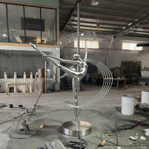 Escultura Contemporánea de Bailarina de Ballet en Acero Inoxidable, Elegante y Personalizada, para Espacios Comerciales, Parques y Paisajes - Product Image 6