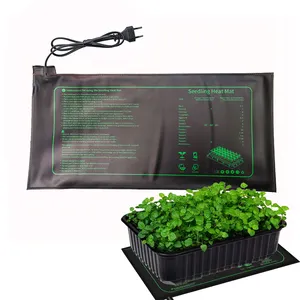 Tapis chauffant de démarrage de semences hydroponiques chaudes pour plantes Tapis chauffant de semis de serre avec thermostat