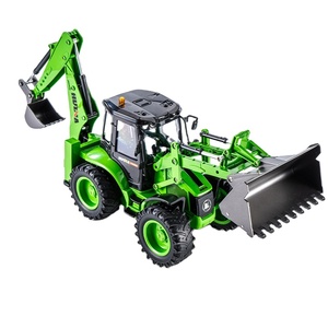 Huina 1579 Remote kontrol Backhoe Wheel <span class=keywords><strong>Loader</strong></span> <span class=keywords><strong>Model</strong></span> 1/14 skala RTR versi US stok