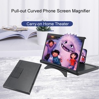 Loupe d'écran de téléphone portable portable 2026 de 12 pouces, type coulissant avec LED, amplificateur d'écran de téléphone, loupe d'écran de téléphone 3D