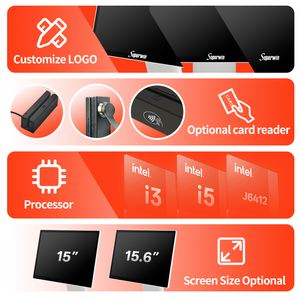 זול מזומנים רישום אלומיניום סגסוגת מתכת pos מערכת pos מכונת מסוף pos מכונת מזומנים קופה דלפק nfc מכונת כביסה - Product Image 2