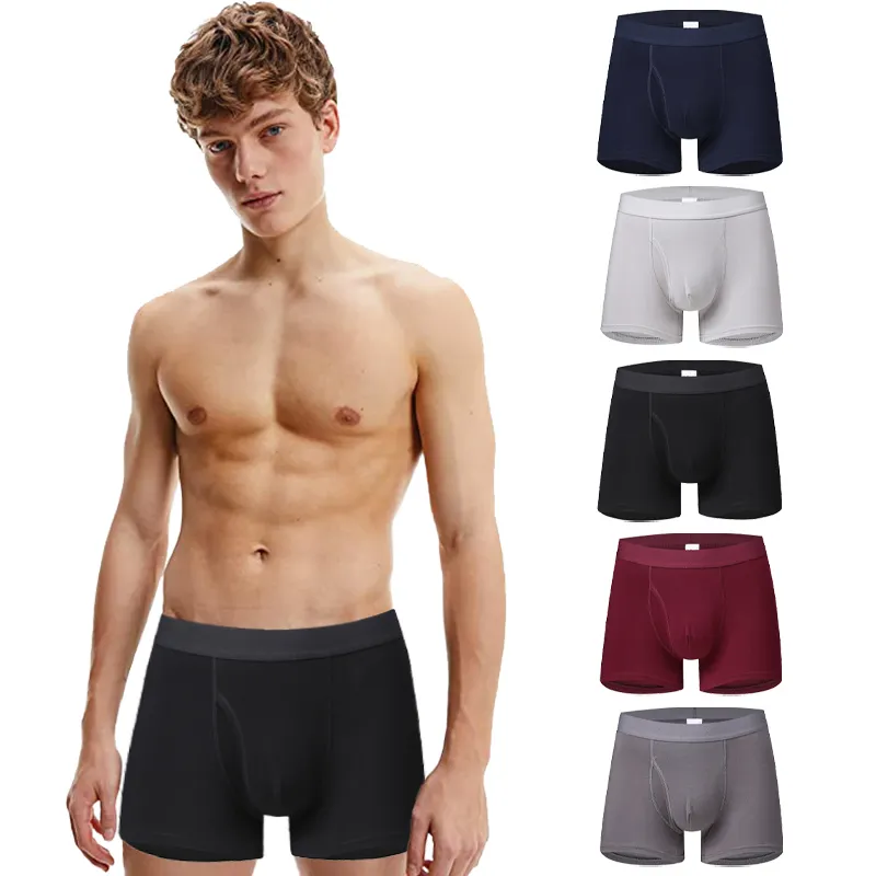 Custom high quality male viscose underwear men boxer Plus Size men's underwear