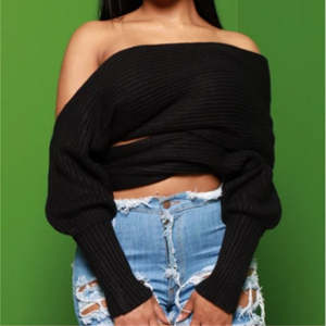 <span class=keywords><strong>Pull</strong></span> sexy à <span class=keywords><strong>col</strong></span> en V de luxe avec fermeture à la taille et style occidental - Product Image 4