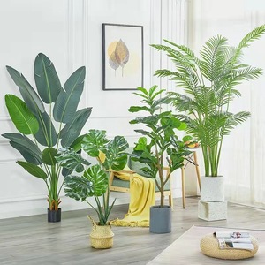 Palmier artificiel LUYI en pot, plante en PVC souple, écologique, décoration de Thanksgiving - Product Image 1