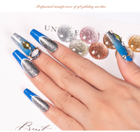 HONEY GIRL 12 ml 48 Couleur Set Glitter Platinum Fashion Gel Polish pour Nail Art UV LED Shinning Glitter Effect Soak-Off Technique