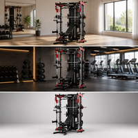 Power Rack Multifonctionnel pour la Maison : Cage de Musculation, Système de Poulies, Station de Tractions, Équipement d'Entraînement avec Barre