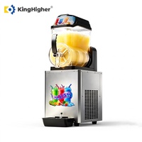 Commerciële Slushmachine, Frozen Drink, 2 tanks, 12L, Elektrische Slushy Maker, Slush Ice, Margarita, Fruit Smoothie Machine