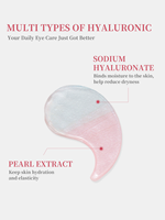 OEM/ODM 60 masques pour les yeux bicolores à la perle et à l'acide hyaluronique, patchs hydratants profonds pour le contour des yeux, réduction des cernes et des poches
