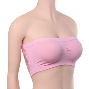 Brand Cheap Price Seamless Strapless Breathable Tank Top Comfy Bra For Ladies