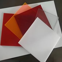Plaque acrylique coulée couleur unie, panneau acrylique PMMA coulé couleur unie pour signalétique et décoration, directement de l'usine