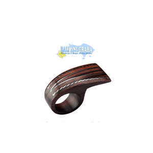 Elegante anillo de boda unisex de madera NPWR 165, de forma única, perfecto para celebraciones con estilo y otras ocasiones memorables - Product Image 2