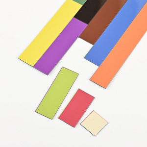 Bandes magnétiques souples personnalisables Xiwen, aides pédagogiques pour tableau noir, autocollants DIY, patchs rectangulaires colorés - Product Image 2