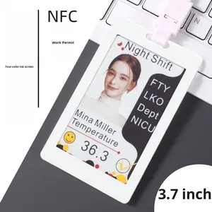 Pantalla de tinta de alta definición NFC blanca ultrafina de 3,7 pulgadas, Material ABS resistente al agua, accesorios de oficina, insignia electrónica - Product Image 2