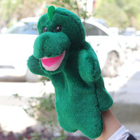 Marionnette à main en peluche de dragon sur mesure, faible MOQ, anti-stress, super douce, doublure en maille de coton PP, adaptée aux nouveau-nés, cadeau de vacances pour enfants