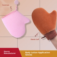 Gants de bronzage pour le corps, pour une peau noire douce et éclatante, outil de massage beauté pour les mains, pour essuyer le visage, imperméables et résistants à l'huile