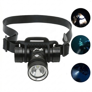 Lampe frontale sous-marine super lumineuse IPX8 1000LM, torche LED rechargeable pour plongée en eau profonde, natation, randonnée, pêche - Product Image 1