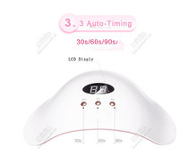 Lámpara de Curado UV de Secado Rápido con 36 LED, 36W, Certificación CE, ROHS, FCC, Doble Voltaje, Enchufe USB, Automática, para Arte de Uñas con Gel