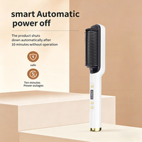 Cepillo Alisador Iónico para Cabello Húmedo y Seco, Cepillo Térmico con Diseño Anti-Quemaduras para Control del Frizz