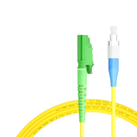 Cable de Fibra Óptica de 1m (3 pies) 1 Fibra MU UPC Simplex a MU UPC Simplex Monomodo (OS2) Riser (OFNR) 2.0mm con Aislamiento Tensado Amarillo