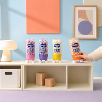 Aimo Fruity Baby Cookie Beans, poudre de protéines, probiotiques, collation saine pour enfants, goût sucré, texture semi-molle, 16g, boîte à gouttes