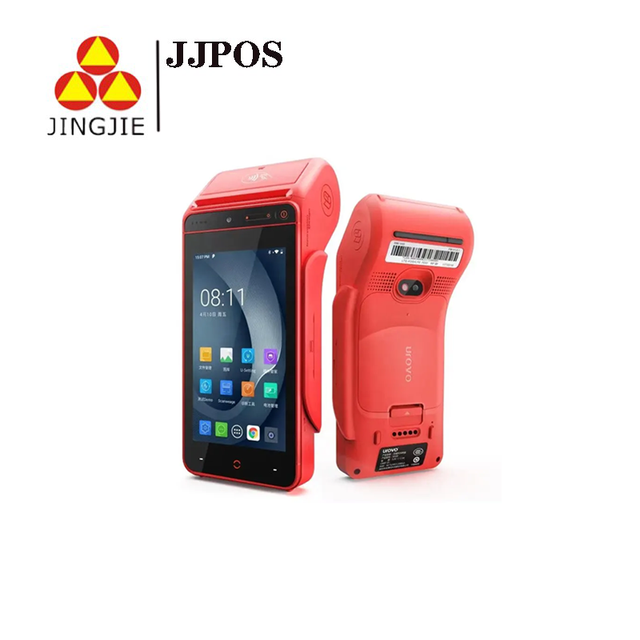 JJPOS Factory Smart 5.5" Handheld POS Terminal 4G 2D Scanner + NFC Android OS Quad-Core CPU Thermal Printer JJ-9100