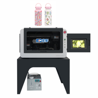 Imprimante UV cylindrique de bureau Macro Color, rotation à 360 degrés pour bouteilles et tasses |   Machine d'impression numérique à jet d'encre UV