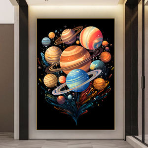 Hombre espacial planeta e-sports Hotel arte <span class=keywords><strong>de</strong></span> la pared decoración pintura sala <span class=keywords><strong>de</strong></span> estar bar <span class=keywords><strong>Internet</strong></span> café pintura <span class=keywords><strong>de</strong></span> porcelana <span class=keywords><strong>de</strong></span> cristal - Product Image 3