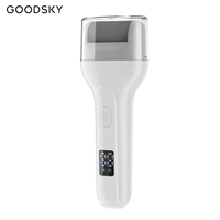 Lime à pieds électrique rechargeable portable, éliminateur de callosités, kit de pédicure imperméable, 2 vitesses, protection contre la pression, matériau ABS